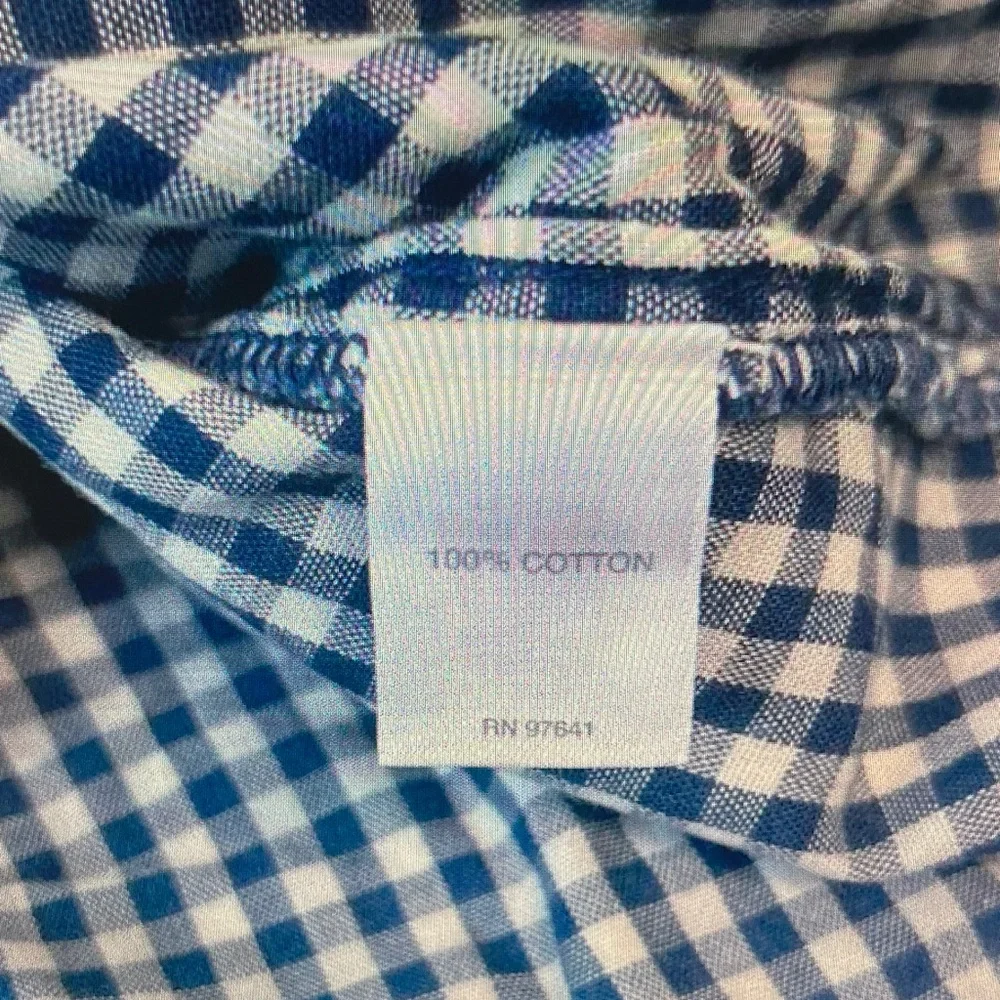 J. Jill Blue and White Gingham Button-Up - Picture 3 of 5